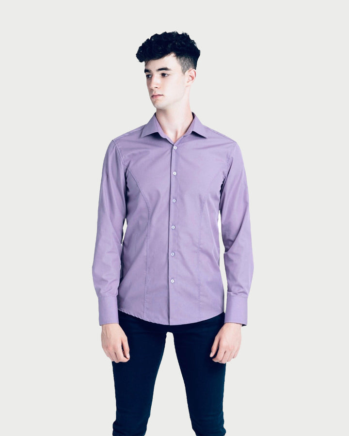 Camasa catalin Botezatu mov slim fit elganta