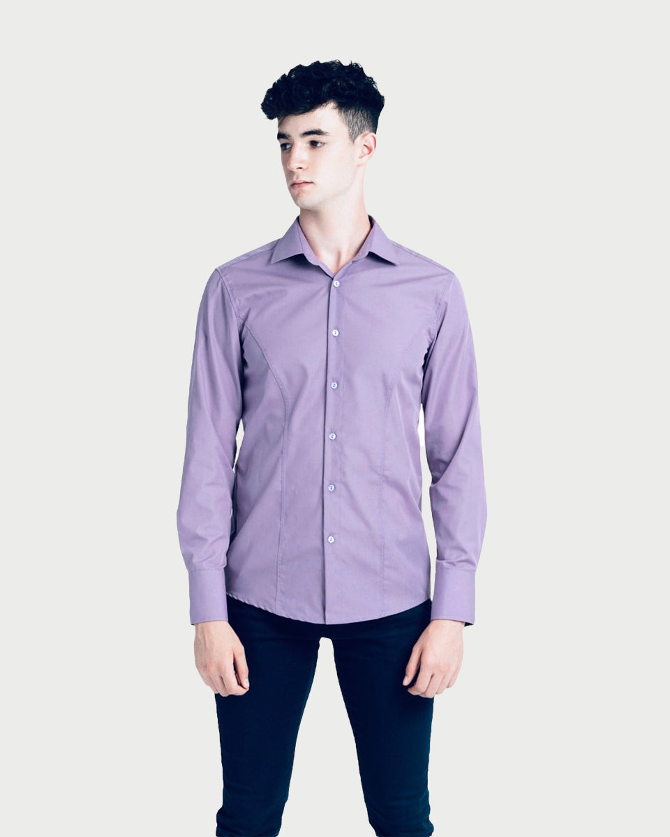 Camasa catalin Botezatu mov slim fit elganta