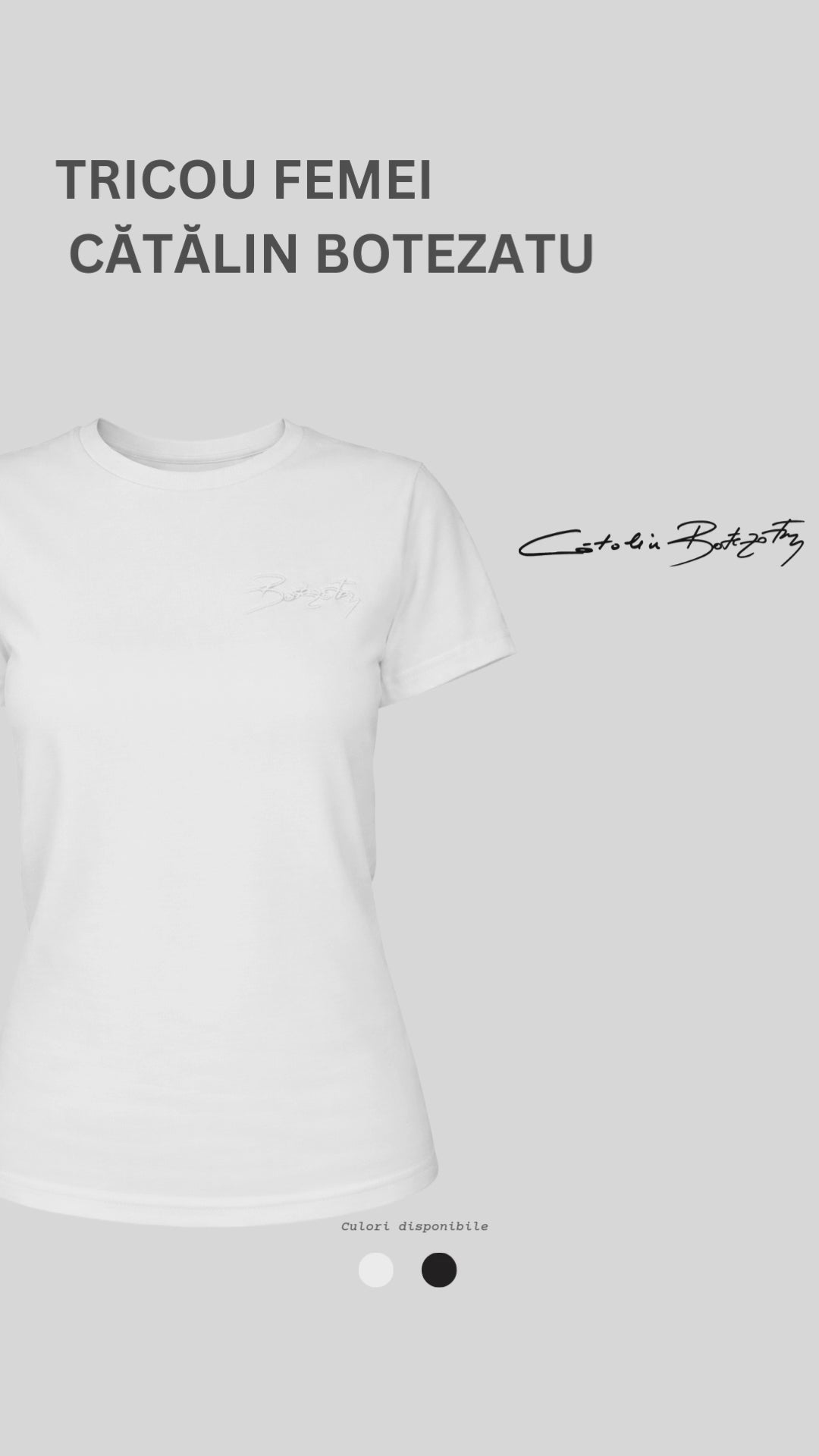 BASIC WHITE- Tricou din bumbac organic