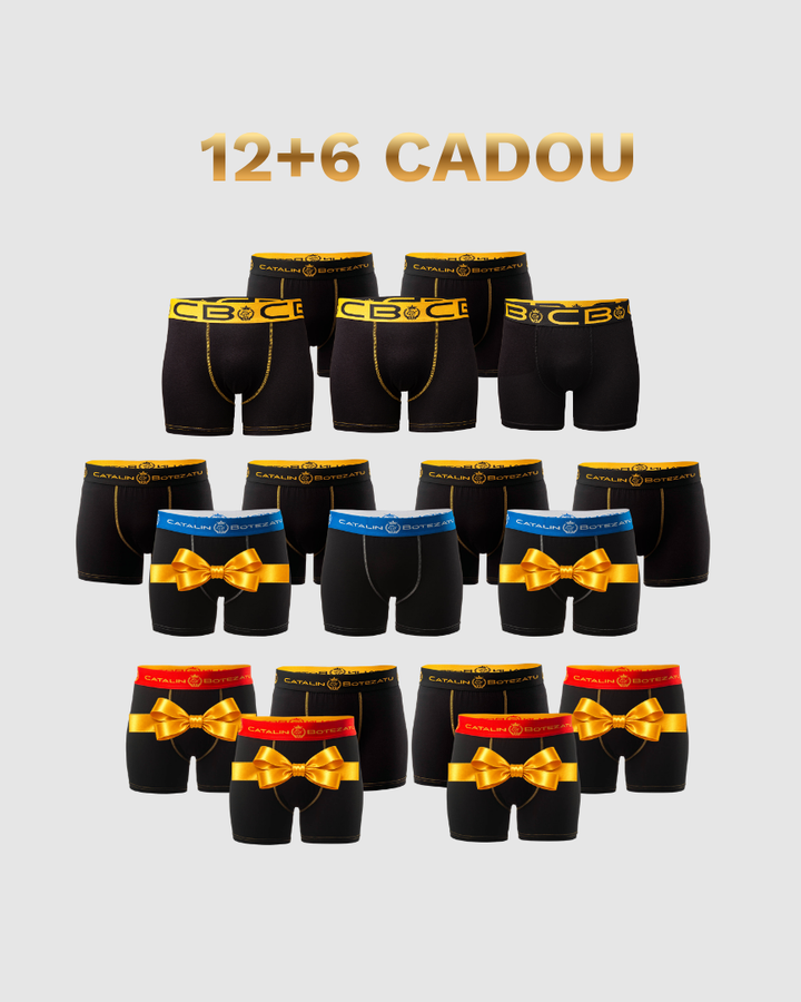 BLACK FRIDAY - BLACK: 12 BOXERI + 6 CADOU Cătălin Botezatu