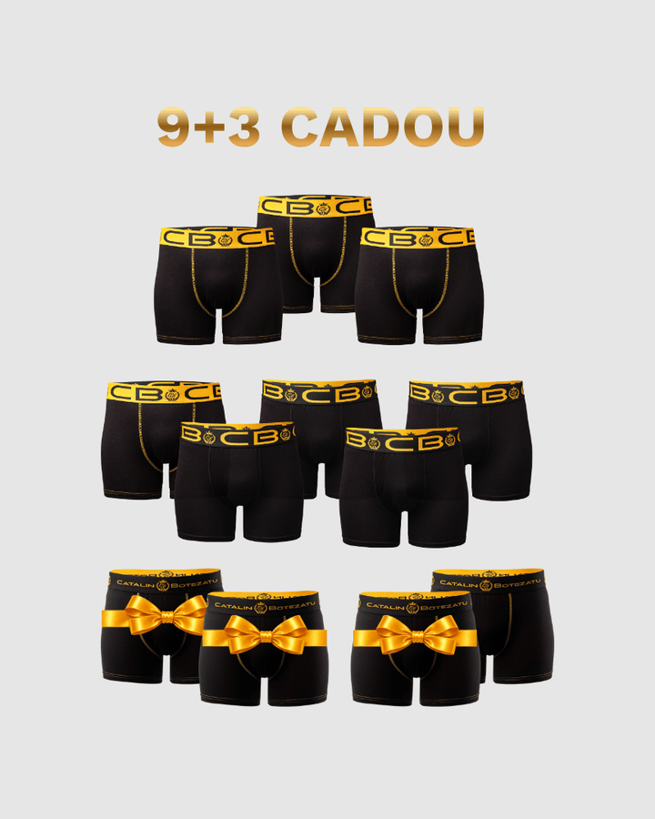 BLACK FRIDAY – Black & Gold: 9 boxeri + 3 CADOU Cătălin Botezatu