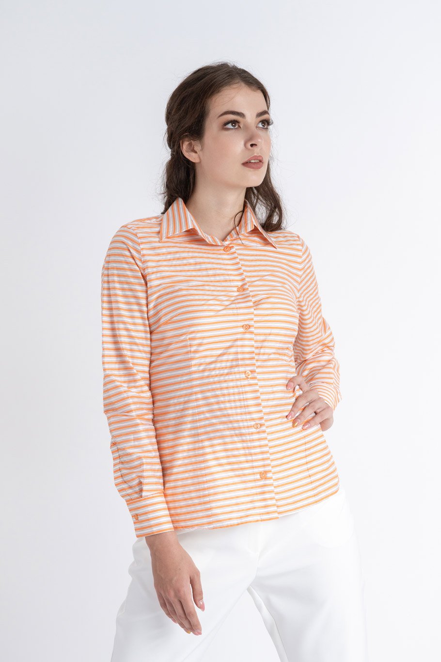 ORANGE STRIPES - Camasa high class de femei