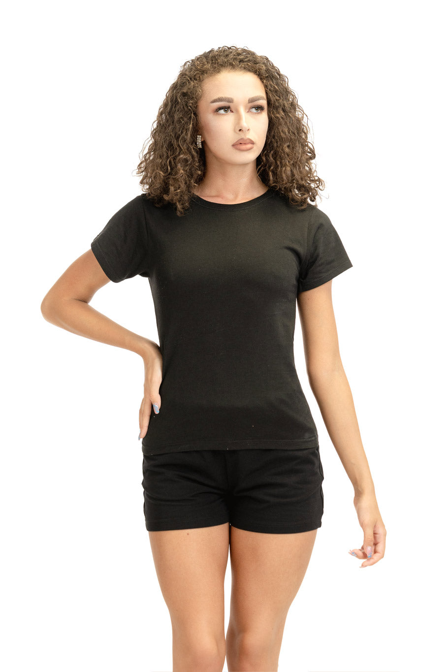 BASIC BLACK - tricou femei, model minimalist