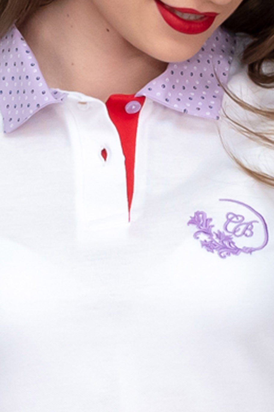 LILAC GRAINS - tricou polo Editie Limitata pentru femei